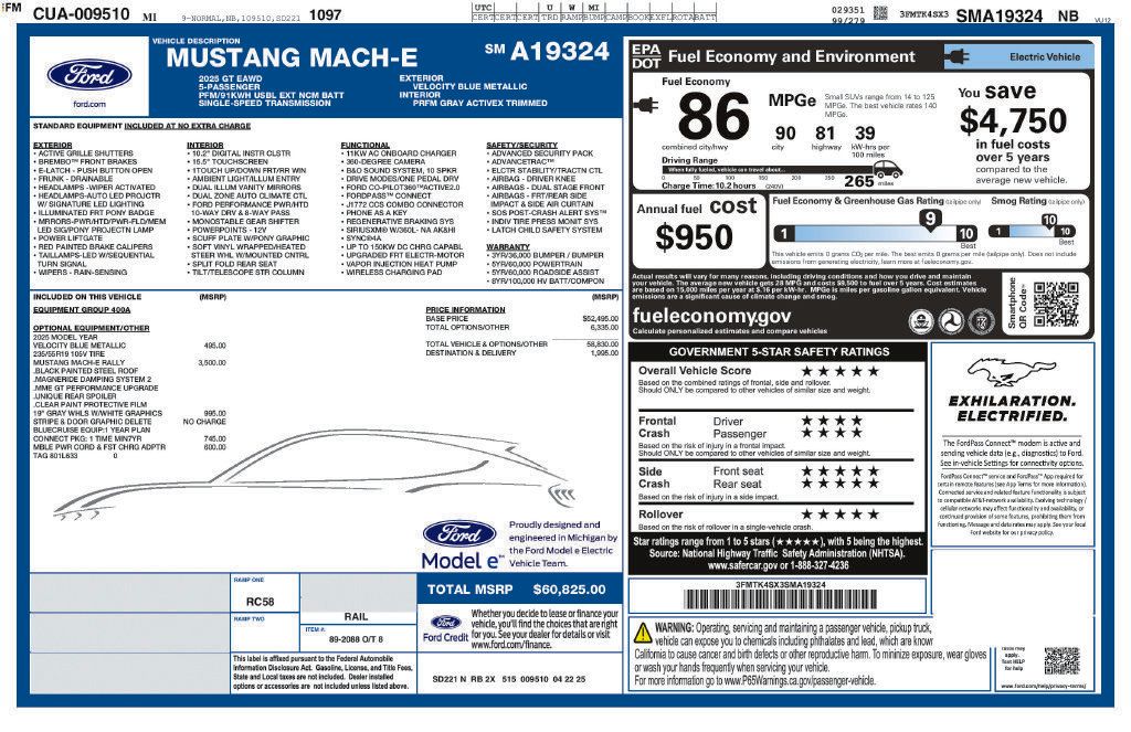 Used 2025 Ford Mustang Mach-E GT AWD/4WD image 3
