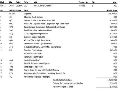 New 2026 Porsche Cayenne S image 35