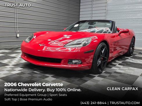 Used 2006 Chevrolet Corvette Convertible w/ Preferred Equipment Group RWD image 1