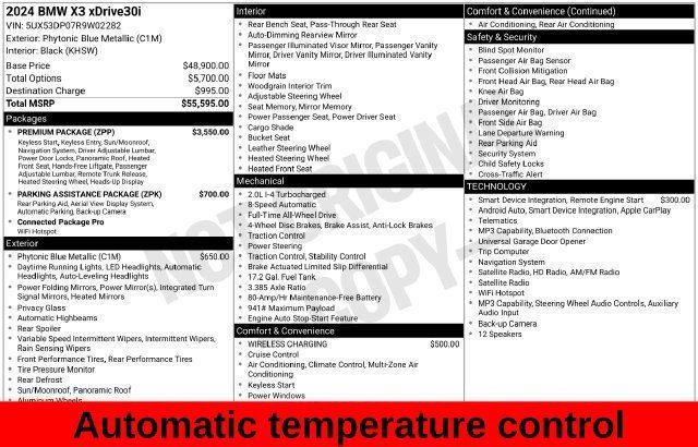 Used 2024 BMW X3 xDrive30i w/ Premium Package AWD/4WD image 24