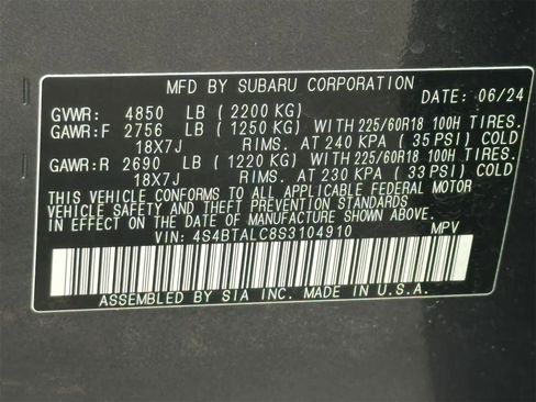 Certified 2025 Subaru Outback Onyx Edition image 26