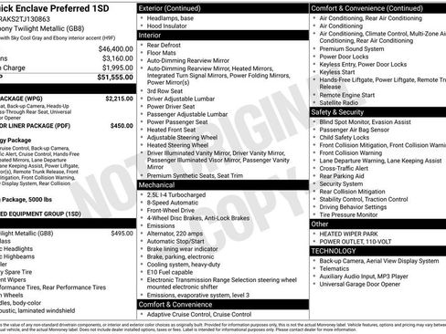 New 2026 Buick Enclave Preferred w/ Power Package FWD image 2