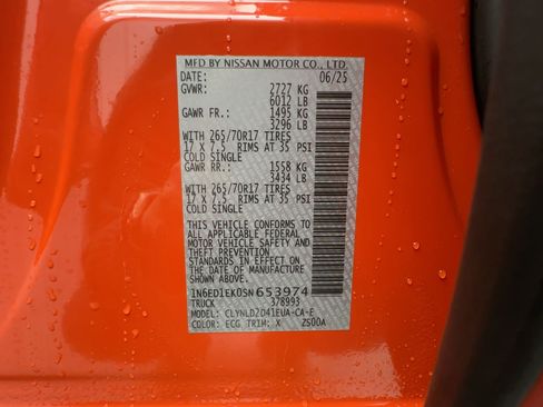 Used 2025 Nissan Frontier PRO-4X w/ Pro Convenience Package image 19