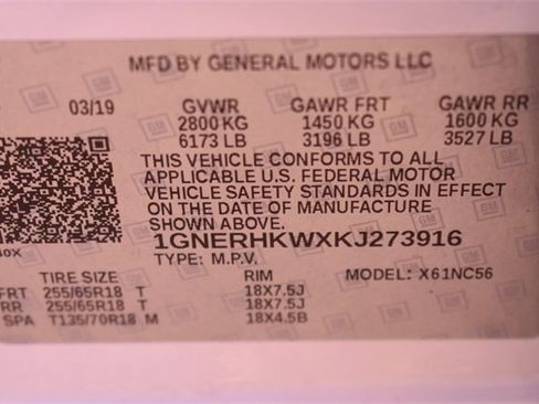 Certified 2019 Chevrolet Traverse LT image 38