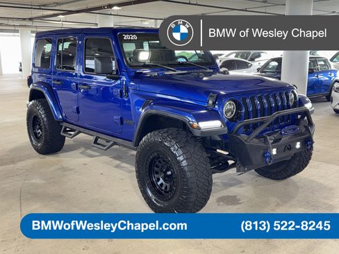 Used 2020 Jeep Wrangler Unlimited Sahara w/ Uconnect 4C Nav & Sound Group AWD/4WD image 1