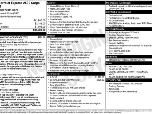 Used 2025 Chevrolet Express 2500 w/ Driver Convenience Package image 17