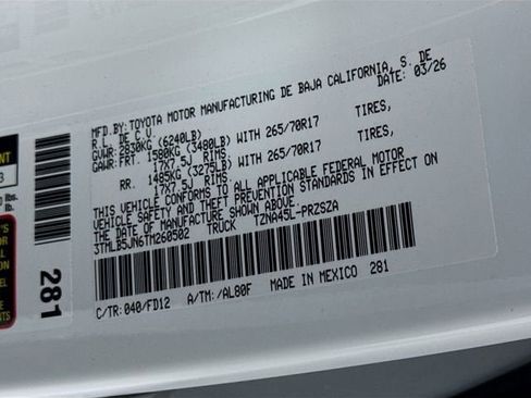 New 2026 Toyota Tacoma TRD Off-Road AWD/4WD image 31