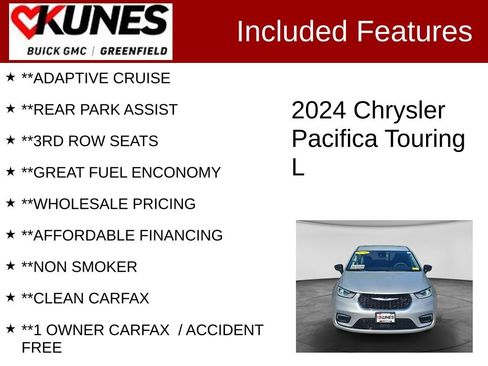 Used 2024 Chrysler Pacifica Touring-L FWD image 3
