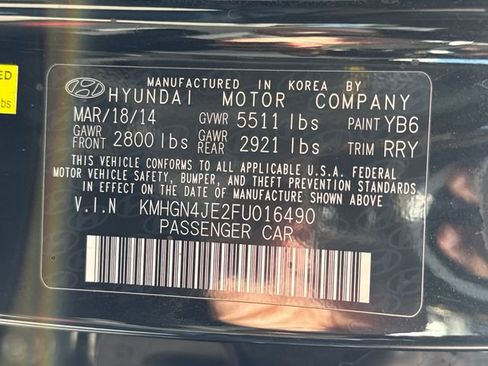 Used 2015 Hyundai Genesis 3.8 w/ Option Group 03 AWD/4WD image 19