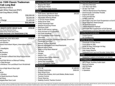 Used 2020 RAM 1500 Tradesman w/ Power & Remote Entry Group RWD image 4