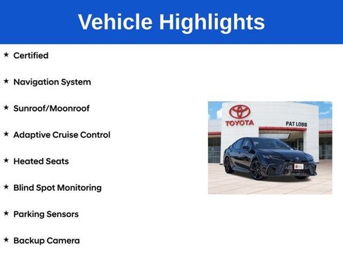 Certified 2025 Toyota Camry XSE FWD image 5