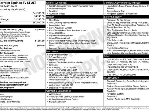 Used 2024 Chevrolet Equinox EV LT w/ Active Safety Package 3 FWD image 20
