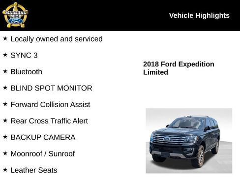 Used 2018 Ford Expedition Limited w/ Equipment Group 301A AWD/4WD image 2