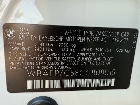 Used 2012 BMW 535i Sedan image 49