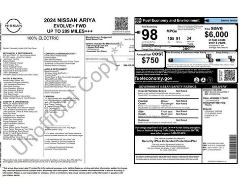 Used 2024 Nissan Ariya FWD image 3