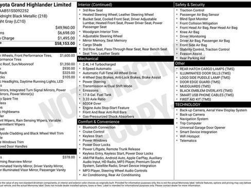 Used 2025 Toyota Grand Highlander AWD image 35