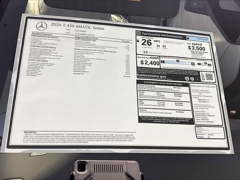 New 2026 Mercedes-Benz E 450 4MATIC Sedan image 18