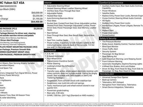 Used 2016 GMC Yukon SLT w/ Open Road Package image 52