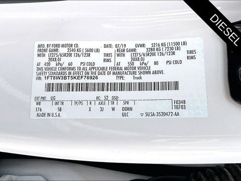 Used 2019 Ford F350 Lariat w/ Lariat Ultimate Package image 19