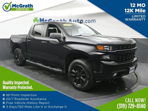 Used 2021 Chevrolet Silverado 1500 Custom w/ Safety Confidence Package AWD/4WD image 1