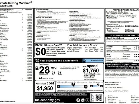 Used 2023 BMW X1 xDrive28i w/ Premium Package AWD/4WD image 1