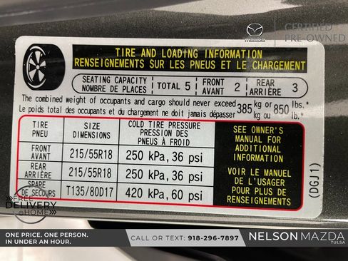 Certified 2025 MAZDA CX-30 AWD 2.5 S w/ Premium Package image 54