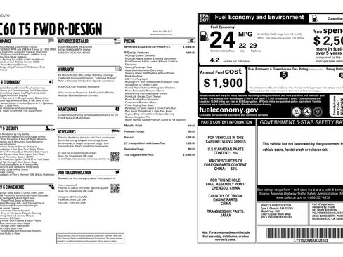 Used 2019 Volvo XC60 T5 R-Design w/ Protection Package image 52