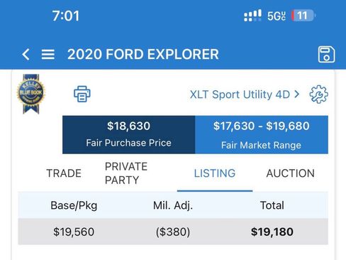 Used 2020 Ford Explorer XLT RWD image 20