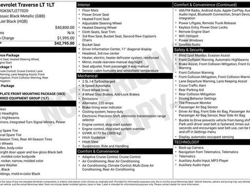 New 2026 Chevrolet Traverse LT image 15