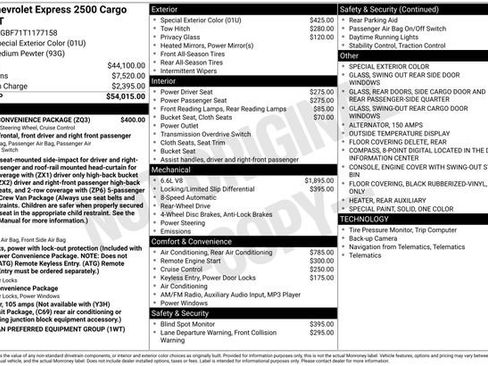 New 2026 Chevrolet Express 2500 Extended w/ Driver Convenience Package image 5