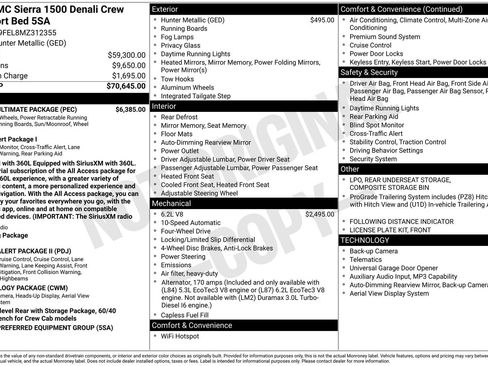 Certified 2021 GMC Sierra 1500 Denali w/ Denali Ultimate Package AWD/4WD image 29
