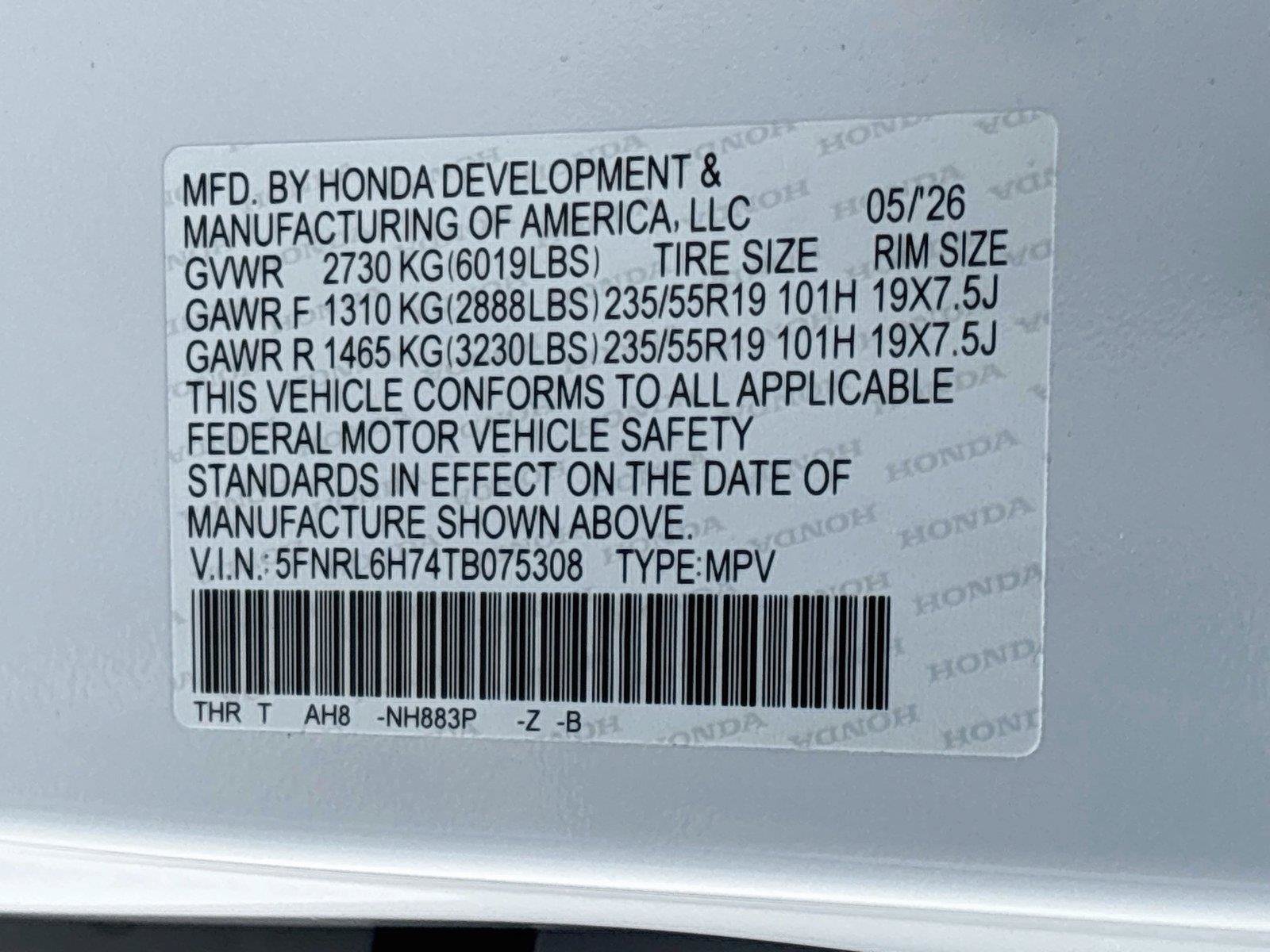 Certified 2026 Honda Odyssey Sport-L image 37