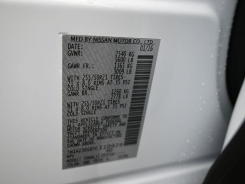 New 2026 Nissan Murano Platinum image 10