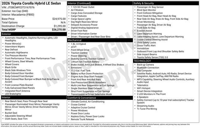 Certified 2026 Toyota Corolla LE FWD image 33