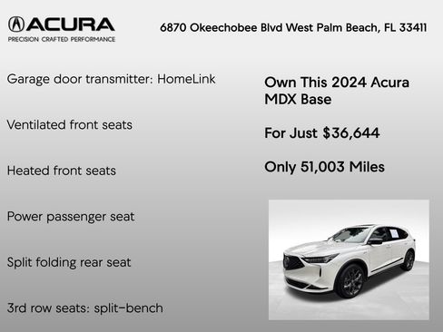 Certified 2024 Acura MDX A-Spec AWD/4WD image 32