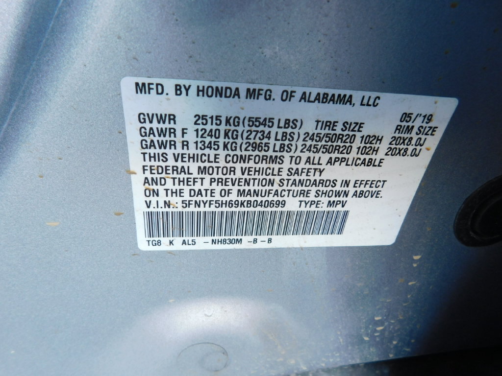 Used 2019 Honda Pilot Touring image 9