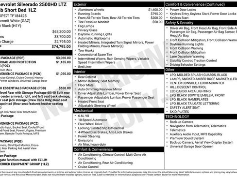 Used 2026 Chevrolet Silverado 2500 LTZ w/ LTZ Plus Package AWD/4WD image 12
