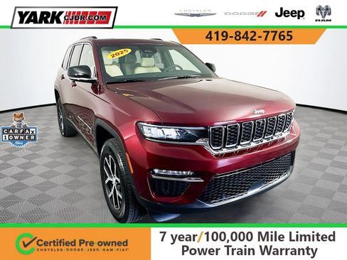 Certified 2025 Jeep Grand Cherokee Limited w/ Luxury Tech Group II AWD/4WD image 1