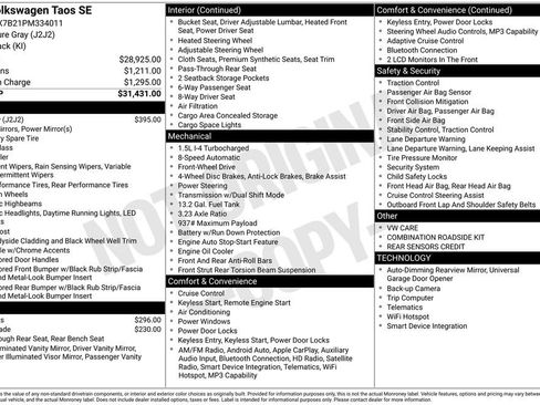 Certified 2023 Volkswagen Taos SE FWD image 8