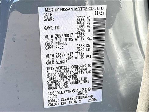 New 2026 Nissan Frontier Pro-X image 8