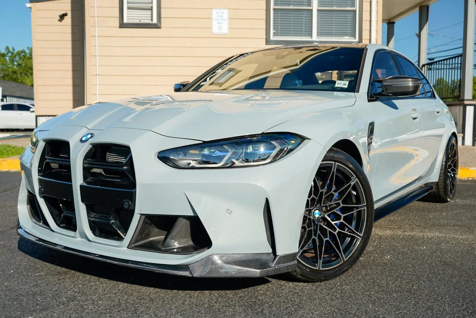 Used 2021 BMW M3 Competition w/ M Carbon Exterior Package RWD image 9