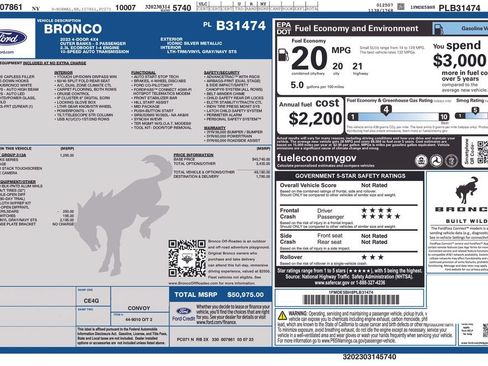 Used 2023 Ford Bronco Outer Banks AWD/4WD image 9
