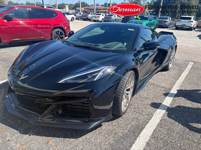 Used 2025 Chevrolet Corvette Z06 w/ Chrome Exterior Badge Package RWD image 3