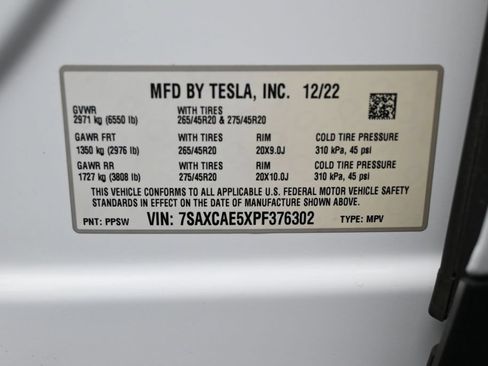 Used 2023 Tesla Model X AWD/4WD image 8