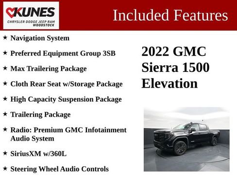 Used 2022 GMC Sierra 1500 Elevation image 3