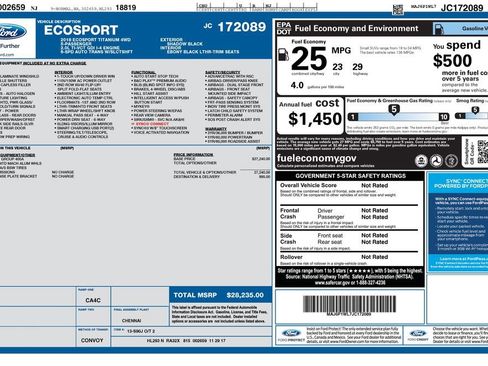 Used 2018 Ford EcoSport Titanium image 17