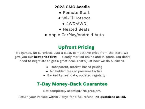 Certified 2023 GMC Acadia Denali w/ Denali Technology Package image 2