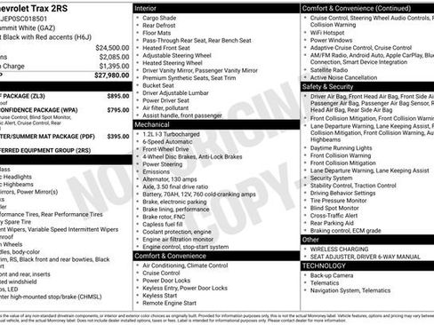 Certified 2025 Chevrolet Trax RS w/ Sunroof Package image 6