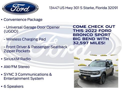 Used 2022 Ford Bronco Sport Big Bend w/ Convenience Package image 20