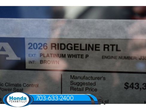 New 2026 Honda Ridgeline RTL image 38
